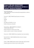 &lpar;Exam 2 NR 545&rpar; QUESTIONS WITH VERIFIED ANSWERS RATED A&plus; LATEST UPDATE&excl;&excl;PASSED&excl;&excl;