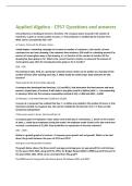 Applied Algebra - C957 Questions and answers 