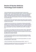 Review Of Nuclear Medicine Technology Exam-Graded A