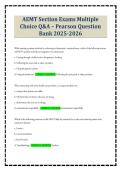 AEMT Section Exams Multiple Choice Q&A &ndash; Pearson Question Bank 2025-2026
