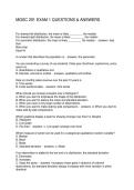 MGSC 291 EXAM 1 QUESTIONS & ANSWERS