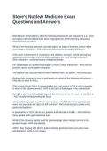 Steve-s Nuclear Medicine Exam Questions and Answers