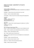 MGSC 291 EXAM 1 UNIVERSITY OF SOUTH CAROLINA