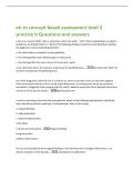 ati rn concept based assessment level 3  practice b Questions and answers 