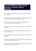 Econ 1113 Midterm Practice Exam questions n answers rated A&plus; 2025&sol;2026