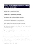 MATH 113 Test 4 questions n answers rated A&plus; 2025&sol;2026 