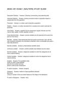 MGSC 291 EXAM 1 &lpar;WALTERS&rpar; STUDY GUIDE