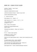 MGSC 291 - EXAM 3 STUDY GUIDE