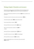 Biology chapter 4 Question and answers