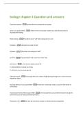 biology chapter 4 Question and answers 