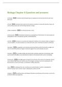Biology Chapter 4 Question and answers 