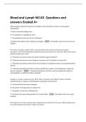 Blood and Lymph NCLEX  Questions and  answers Graded A&plus; 