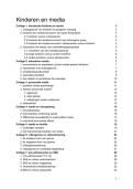 Kinderen en media&colon; een samenvatting aangevuld met eigen nota&rsquo;s