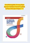 Test bank clinical nursing skills a concept based approach 4e pearson education