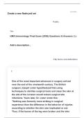 HMX Immunology Final Exam &lpar;2026&rpar; Questions & Answers 