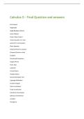 Calculus 3 &ndash; Final Question and answers 