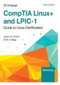 Test Bank and Solution Manual For Linux And Lpic 1 Guide To Linux Certification 6th Edition Jason Eckert Stamped