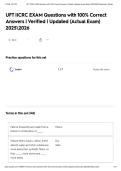 UFT IICRC EXAM Questions with 100&percnt; Correct Answers &vert; Verified &vert; Updated &lpar;Actual Exam&rpar; 20252026