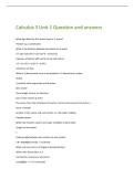Calculus 3 Unit 1 Question and answers 