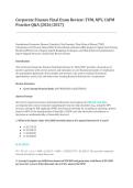 Corporate Finance Final Exam Review &vert; Time Value of Money&comma; NPV & CAPM Practice Questions