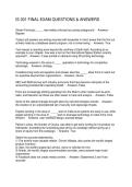IS 301 FINAL EXAM QUESTIONS & ANSWERS