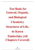 General&comma; Organic&comma; and Biological Chemistry&colon; Structures of Life&comma; 6th Edition &ndash; Karen C&period; Timberlake &ndash; ISBN 9780134730684 &ndash; Complete Test Bank &lpar;All Chapters 1&ndash;24&rpar;