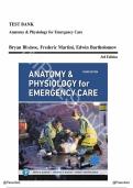  Full Test Bank - Anatomy & Physiology for Emergency Care &lpar;3rd Edition&rpar; &ndash; Bledsoe&comma; Martini&comma; Bartholomew  &vert; All Chapters&period;