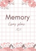 Memory essay plans Psychology A-level 