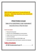 2023 ATI RN Fundamentals Proctored Exams &lpar;3 Versions&rpar; &ndash; NGN‑Style Questions&comma; Case Scenarios & Verified Answers