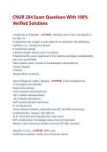 CNUR 204 Exam Questions With 100&percnt;  Verified Solutions