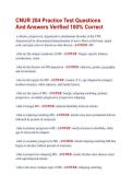 CNUR 204 Practice Test Questions  And Answers Verified 100&percnt; Correct 