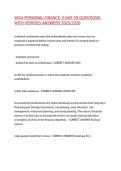 WGU PERSONAL FINANCE  EXAM 59 QUESTIONS WITH VERIFIED ANSWERS 2025&sol;2026&comma;100&percnt;CORRECT