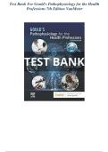  Test Bank for Gould's Pathophysiology for the Health Professions 7th Edition VanMeter &ndash; Complete Questions & Answers