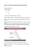 MATH 100 FINAL EXAM REVIEW QUESTIONS