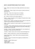 MATH 100 MIDTERM EXAM STUDY GUIDE
