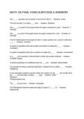 MATH 100 FINAL EXAM QUESTIONS & ANSWERS