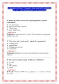 CA QAL&sol;QAC CATEGORY F AQUATIC EXAM COMPLETE QUESTIONS AND 100&percnt; VERIFIED ANSWERS &lpar;PASS GUARANTEE&rpar;