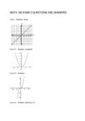MATH 100 EXAM 3 QUESTIONS AND ANSWERS