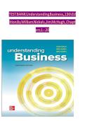 Test Bank&colon; Understanding Business 13th Edition by Nickels & McHugh
