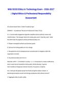 WGU D333 Ethics in Technology Exam - 2026-2027 &vert; Digital Ethics & Professional Responsibility Assessment