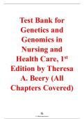 Genetics and Genomics in Nursing and Health Care&comma; 1st Edition &ndash; Theresa A&period; Beery&comma; M&period; Linda Workman &ndash; ISBN 9780803624887 &ndash; Complete Test Bank &lpar;All Chapters 1&ndash;18&rpar;