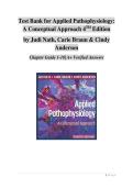 Test Bank for Applied Pathophysiology&colon; A Conceptual Approach&comma; 4th Edition