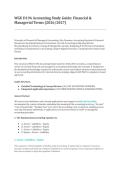 WGU D196 Accounting Study Guide &vert; Financial & Managerial Accounting Terminology & Concepts