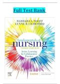 Test Bank Fundamentals of Nursing&comma; 3rd Edition by Barbara L Yoost Complete guide Chapter 1- 42&vert; Test Bank 100&percnt; Veri&filig;ed Answers PDF