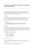Financial Accounting Exam 1 Study Guide &vert; Accounting Principles&comma; Statements & Transaction Analysis