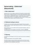 Samenvatting elektriciteit natuurkunde