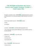 CRJ 100 Midterm Questions and Correct Answers with Complete Solutions &vert; Graded A&plus; &vert; Latest Update 2026