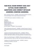 NAB RCAL EXAM NEWEST 2026-2027 ACTUAL EXAM COMPLETE QUESTIONS AND CORRECT DETAILED ANSWERS &lpar;VERIFIED ANSWERS&rpar;