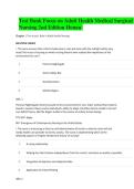 Focus on Adult Health Medical Surgical Nursing 2nd Edition Honan Test Bank &ndash; Complete Q&A Study Guide
