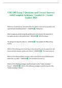 CRJ 100 Exam 2 Questions and Correct Answers with Complete Solutions &vert; Graded A&plus; &vert; Latest Update 2026